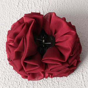 Kıskaçlı Topuz Tokası - Bordo