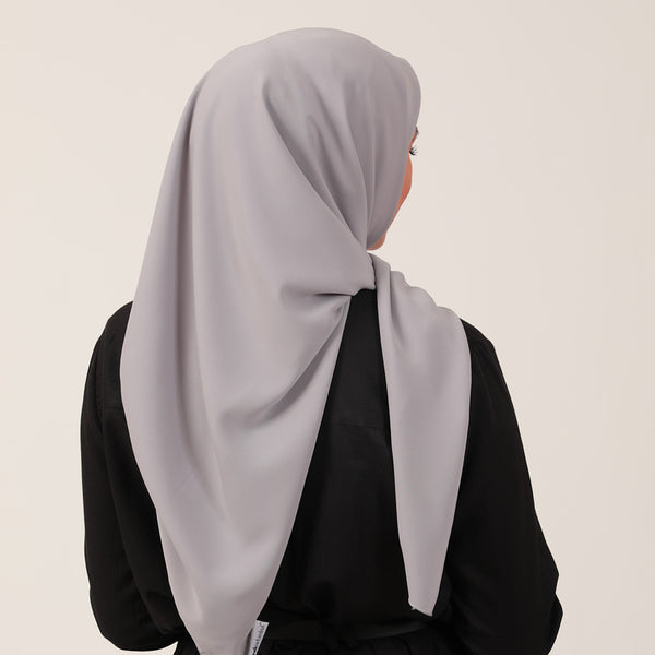 Medine İpeği Eşarp 110 X 110 Cm - Gri