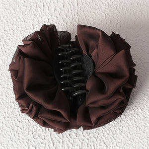 Kıskaçlı Topuz Tokası - Kahve