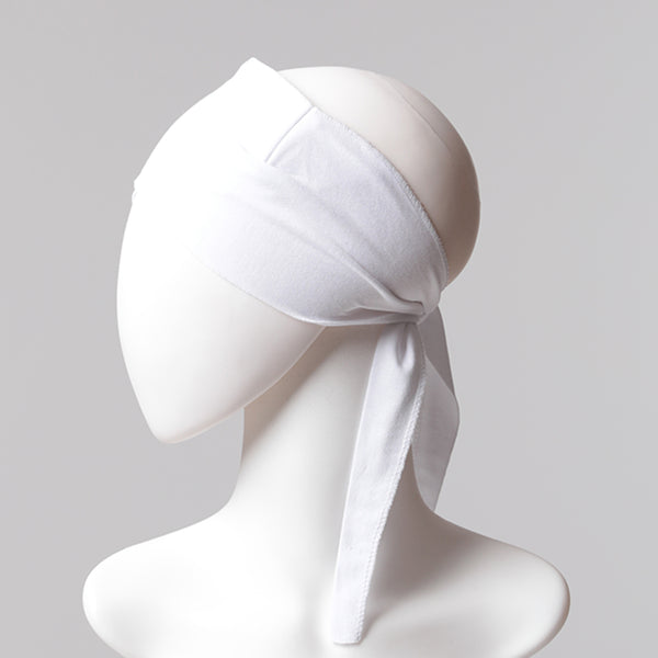 Çapraz Bandana Bone - Beyaz