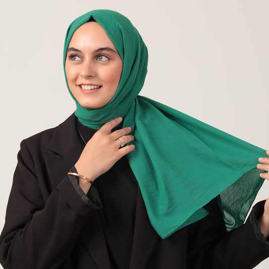 Bambu Pamuk Şal - Benetton Yeşili