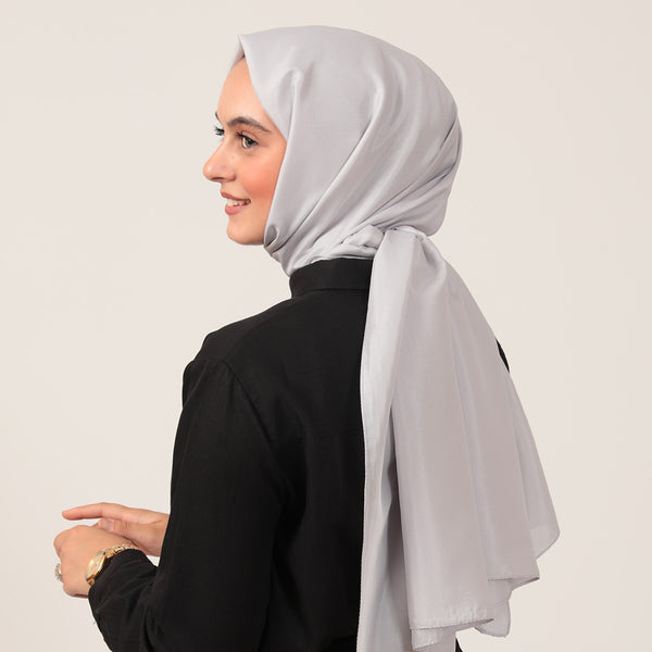 Pamuk Vual Şal - Gümüş
