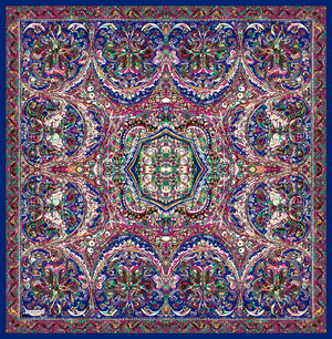 Vierra Desenli Eşarp - Ebedi Saraylar - Mor