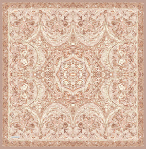 Vierra Desenli Eşarp - Ebedi Saraylar - Bej