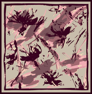 Vierra Desenli Eşarp - Özgür Fırçalar - Vizon