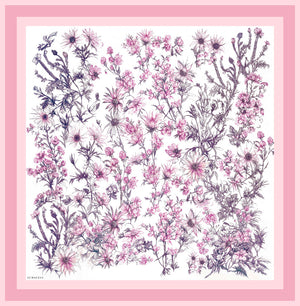 Vierra Desenli Eşarp - Sessiz Botanik - Pudra