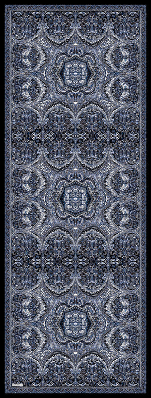 Vierra Desenli Şal - Ebedi Saraylar - Lacivert