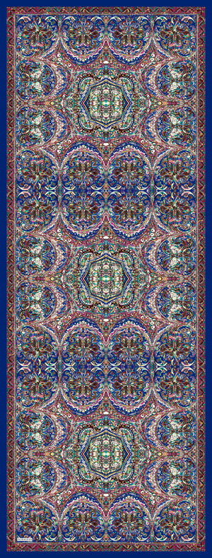 Vierra Desenli Şal - Ebedi Saraylar - İndigo