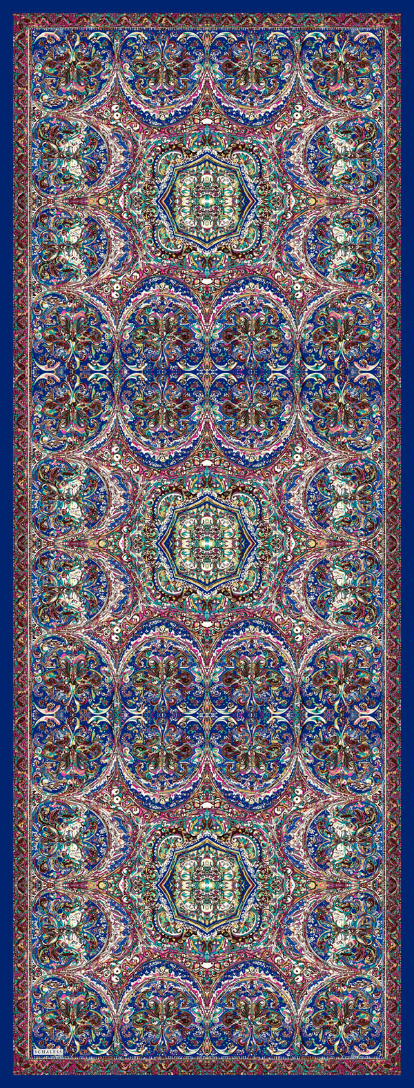 Vierra Desenli Şal - Ebedi Saraylar - İndigo