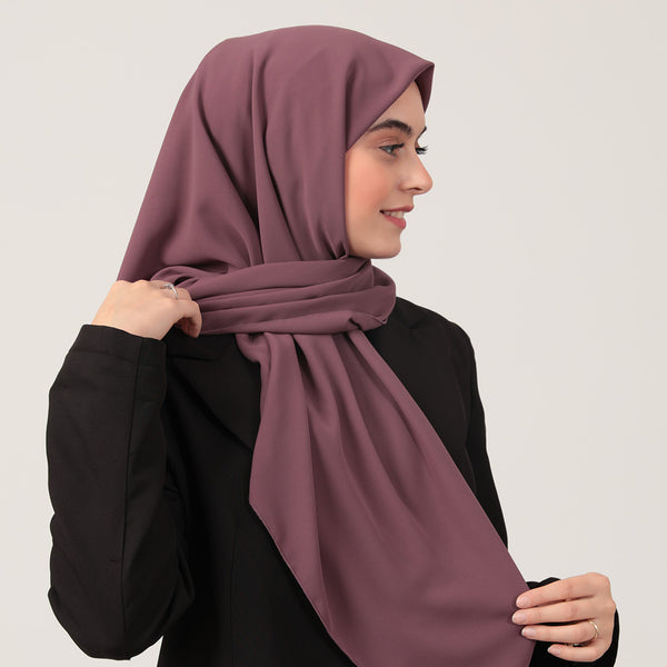 Medine İpeği Eşarp 110 X 110 Cm - Mürdüm