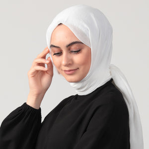 Ultra İnce Şal - Beyaz