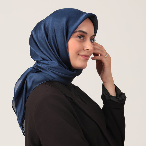 Abiye Eşarp - Parlament Mavisi