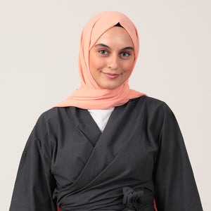 Şifon Şal - Somon