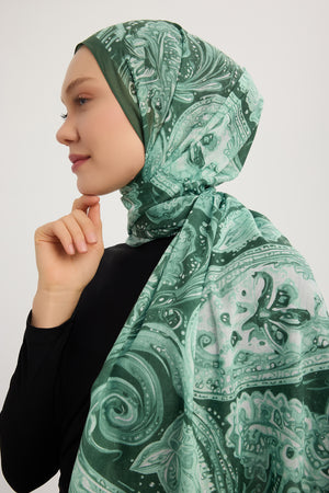 Efilia Desenli Şal - Kozmik Paisley - Nefti