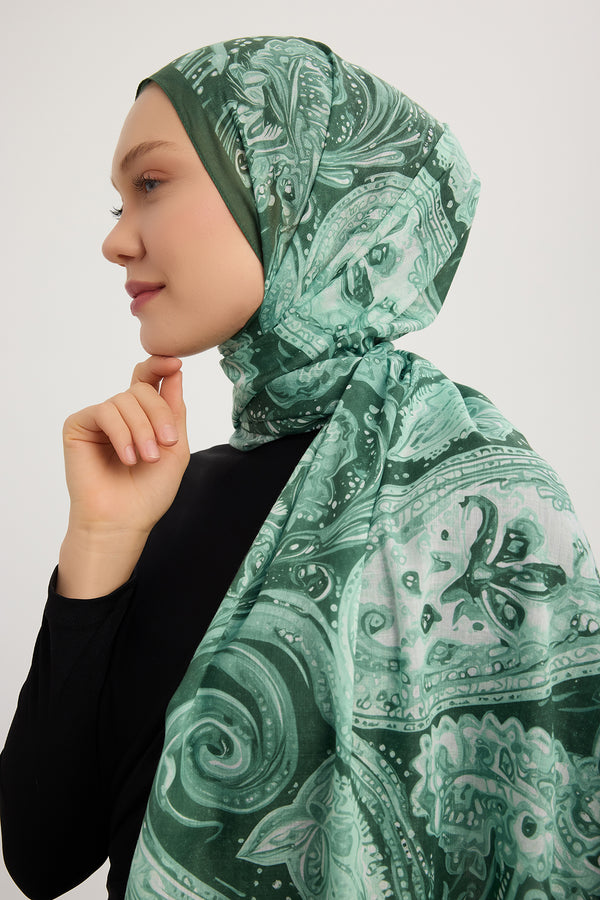 Efilia Desenli Şal - Kozmik Paisley - Nefti