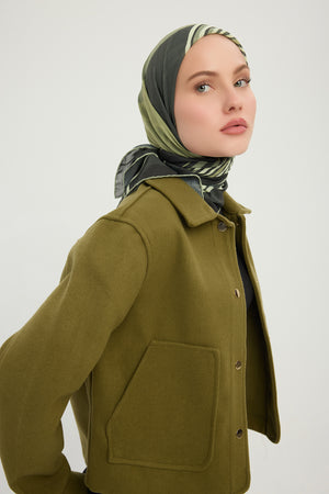 Efilia Desenli Eşarp - Gece ve Gündüz - Nefti