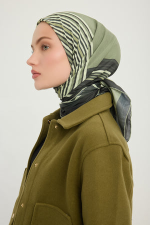 Efilia Desenli Eşarp - Gece ve Gündüz - Nefti