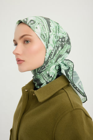 Efilia Desenli Eşarp - Kozmik Paisley - Nefti