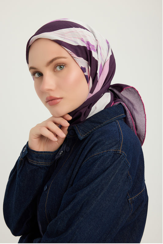 Vierra Desenli Eşarp - Düğümler ve Hikayeler - Pembe