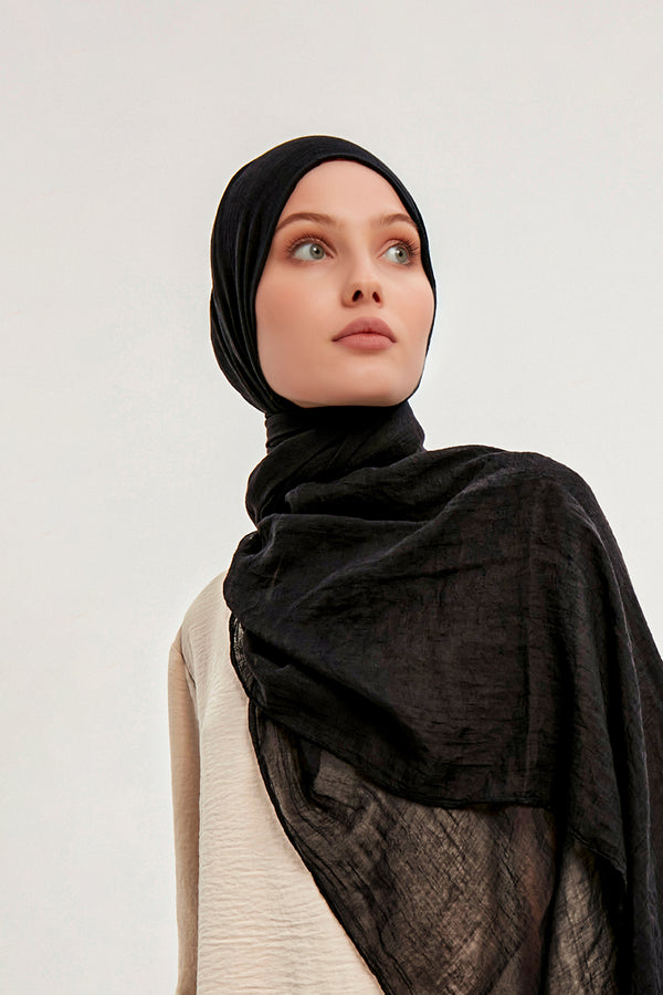 Ultra İnce Şal - Siyah
