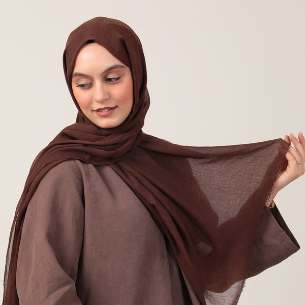 Ultra İnce Şal - Acı Kahve
