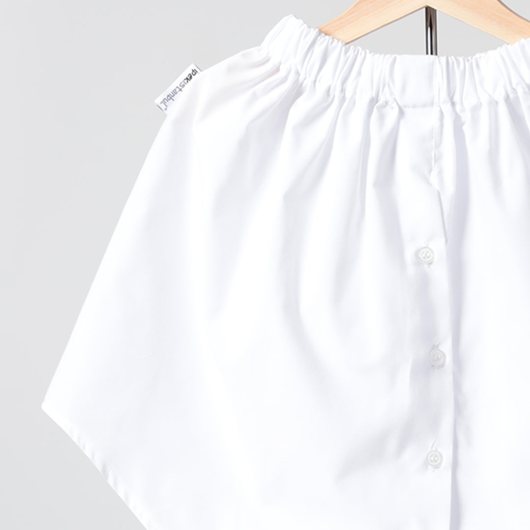 Gömlek Etek Matik - Beyaz