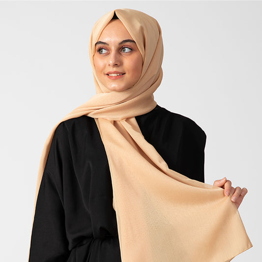 Janjanlı Şifon Şal - Gold