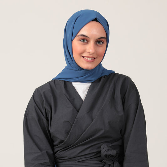 Şifon Şal - İndigo