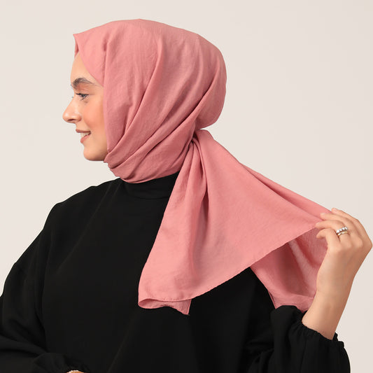 Bambu Pamuk Şal - Rose