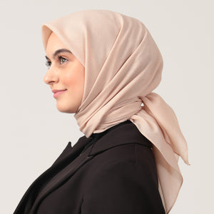 Yazlık Denim Eşarp - Krem