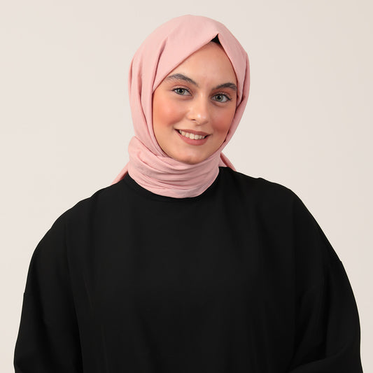 Bambu Pamuk Şal - Pudra