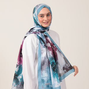 Pamuk İpek Şal - Hatmi Desen - Çakmak Taşı