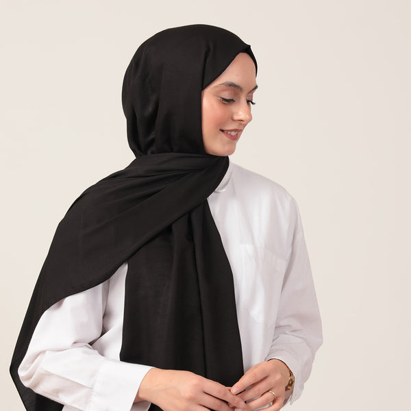 Soft Pamuk Şal - Siyah