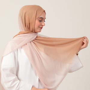 Degrade Şal - Koyu Hardal