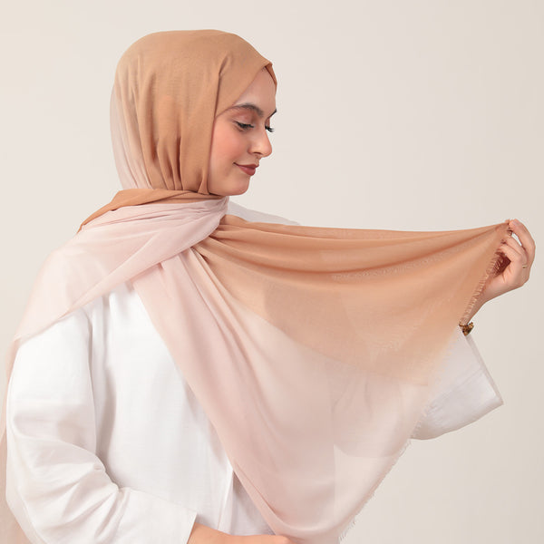 Degrade Şal - Koyu Hardal