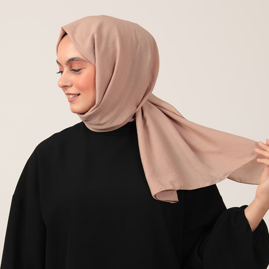 Bambu Pamuk Şal - Açık Vizon