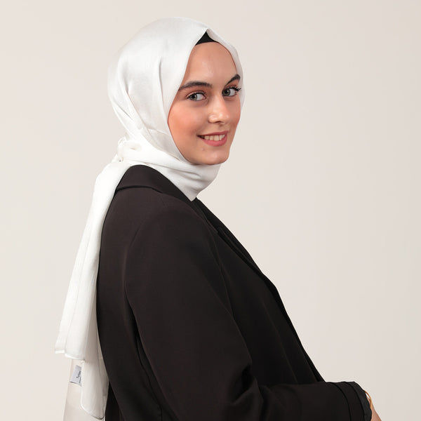 Abiye Şal - Beyaz