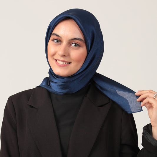 Abiye Eşarp - Parlament Mavisi