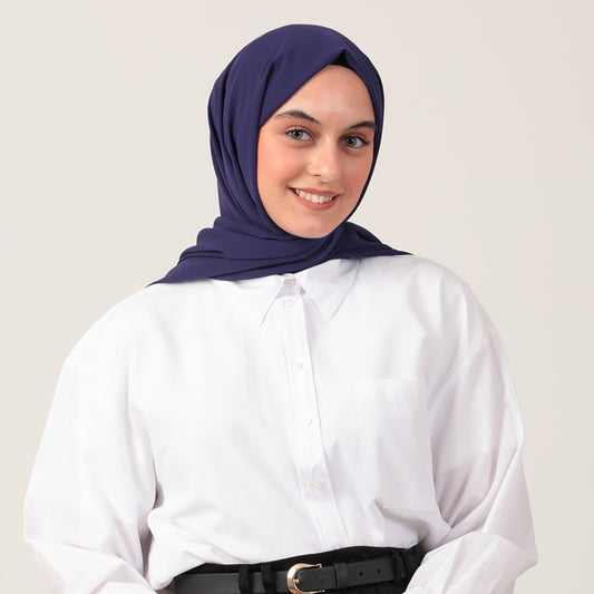 Şifon Şal - Morcivert