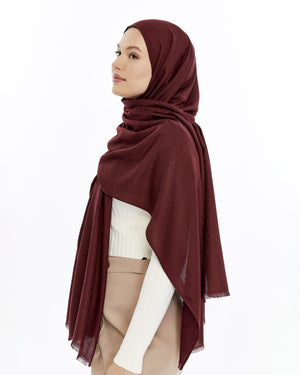 Lana Logo Desen Şal - Bordo