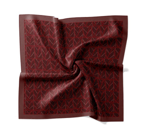 Tensel Eşarp - Üçgen Desen - Bordo