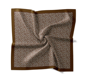 Tensel Eşarp - Leopar Desen - Camel