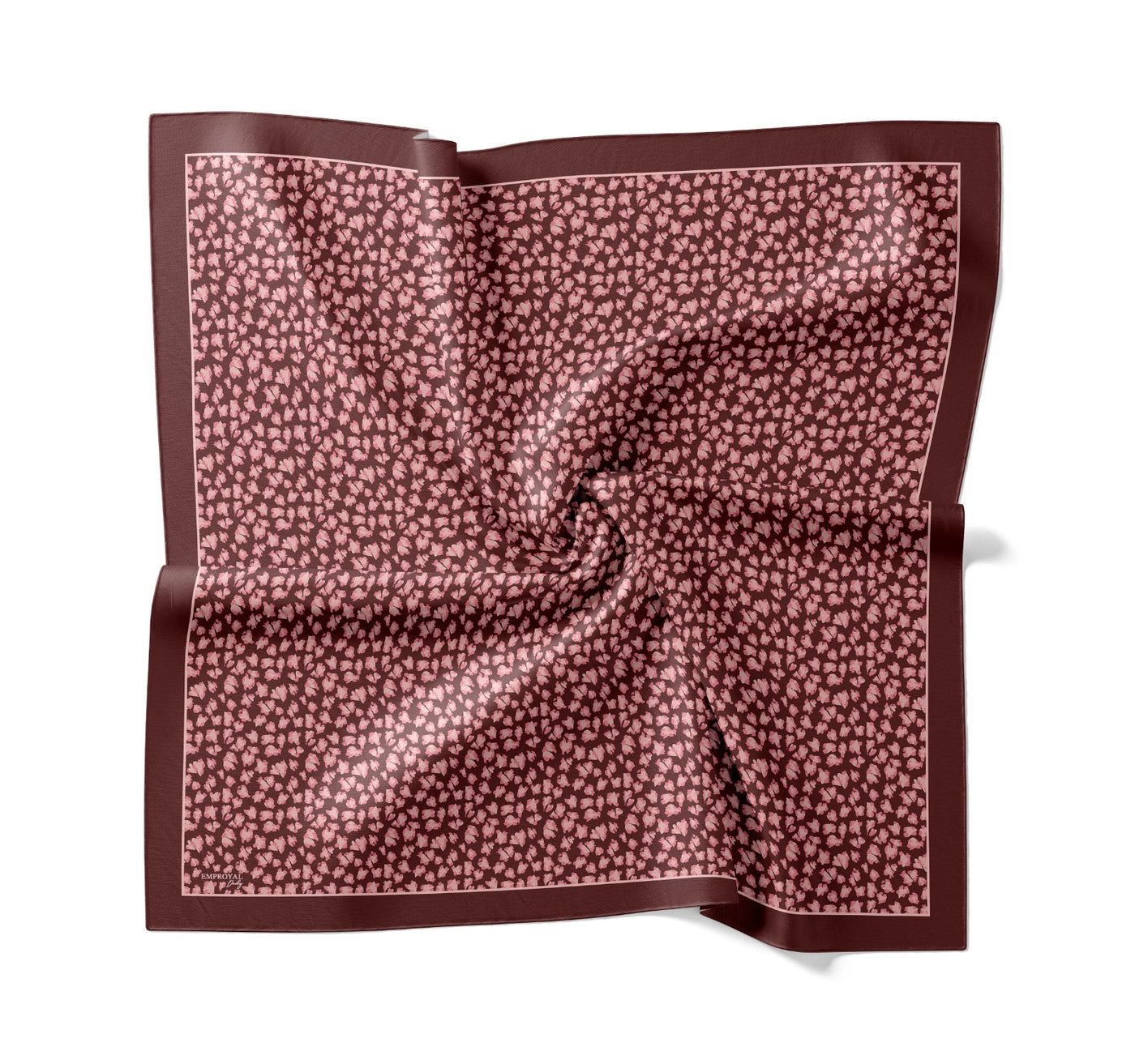 Tensel Eşarp - Leopar Desen - Bordo