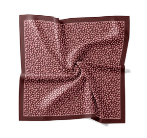 Tensel Eşarp - Leopar Desen - Bordo