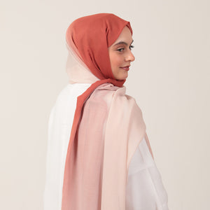 Degrade Şal - Kiremit