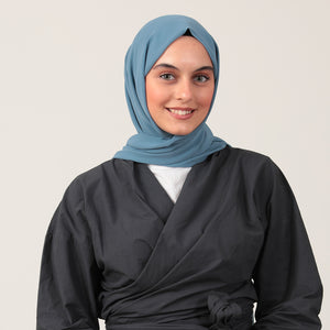 Şifon Şal - Gök Mavi