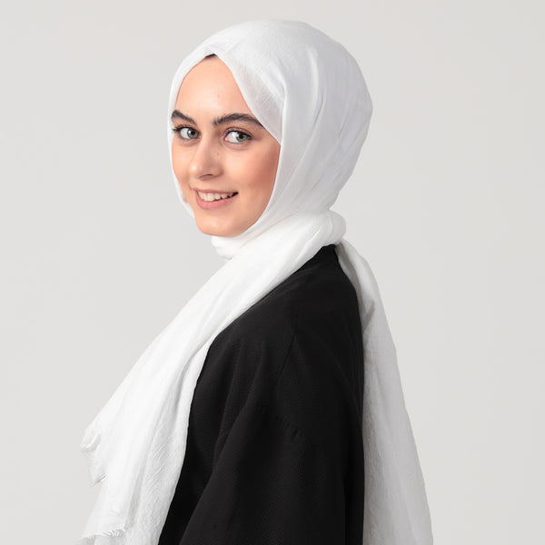 Ultra İnce Şal - Beyaz