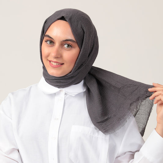 Bürümcük Şal - Antrasit Mavi