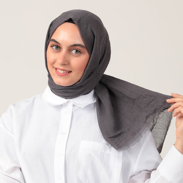 Bürümcük Şal - Antrasit Mavi