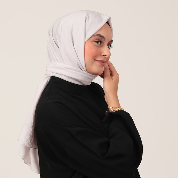 Bambu Pamuk Şal - Buz Beyazı